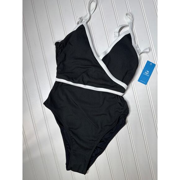 NWT Cupshe Swimsuit Bathing Suit Cheeky 1 PC & Tankini & High-Cut BUNDLE Size S - Picture 5 of 8